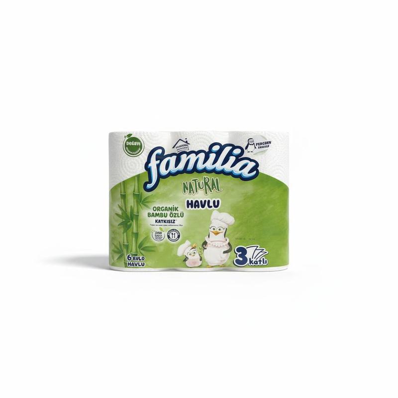 Family Paper 6 Rolls - 3-layer, Extra Absorbent & Tear-resistant