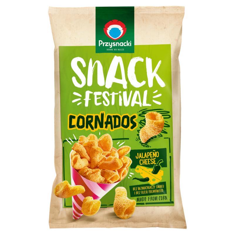 Snack Festival Corn Snacks With A Cheesy Flavor And Jalapeno 110 G