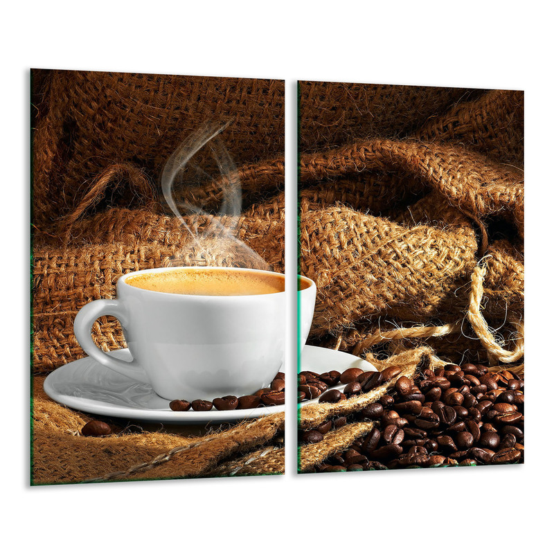 Glass Board For Cutting 2x 30x52 Coffee