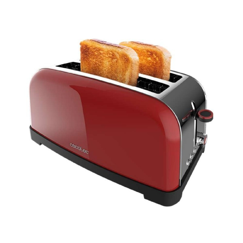 TEMU Cecotec Tostador vertical Toastin' time 1500 Red Lite, 1500W de Potencia, Capacidad para 4 Tostadas