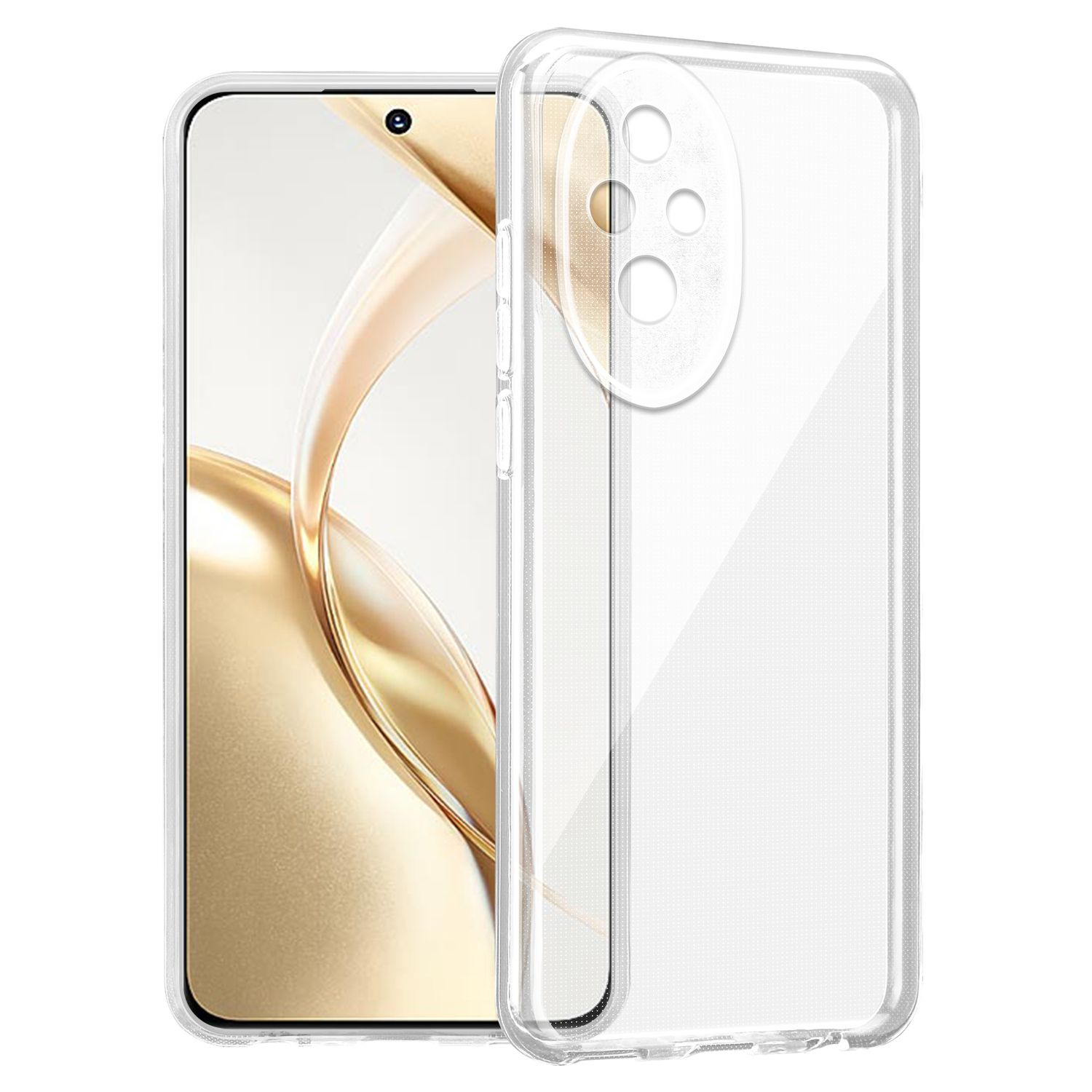 HAFFAN TPU Silikon-Hülle Für Honor 200 5G (6.7 Zoll) – Schutzhülle Dünn & Robust, In Altweiß