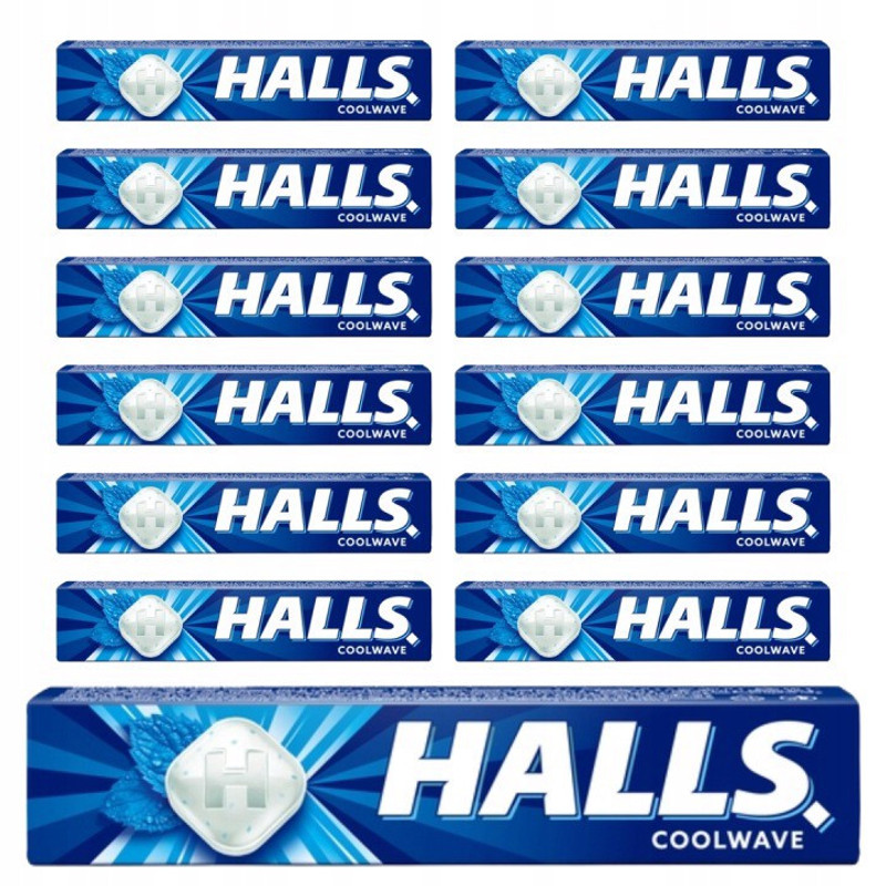Image of Halls Coolwave Candies 33.5 G X 12 Pieces
