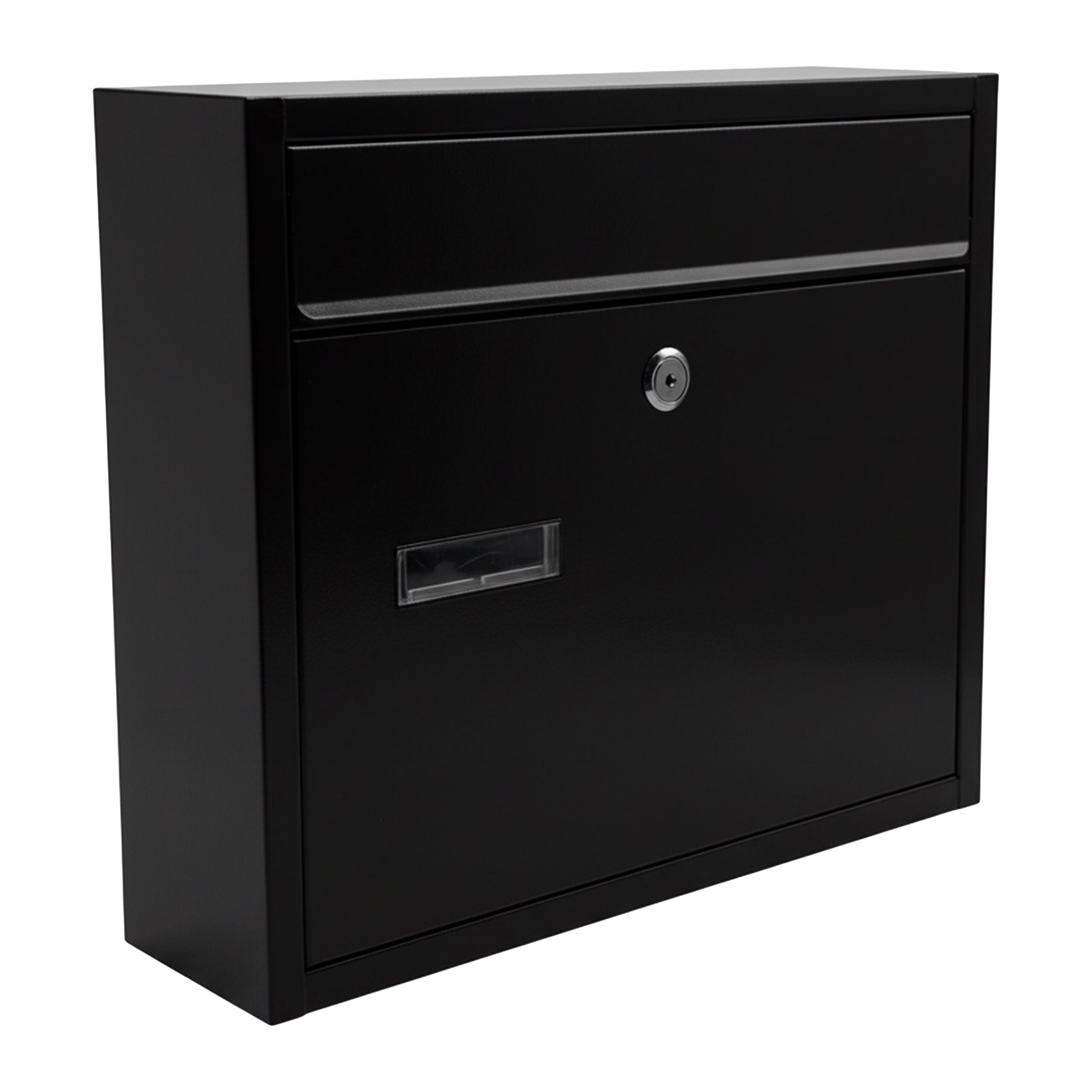 Image of Mailbox In Black - (w)36 X (h)31 X (d)10 Cm
