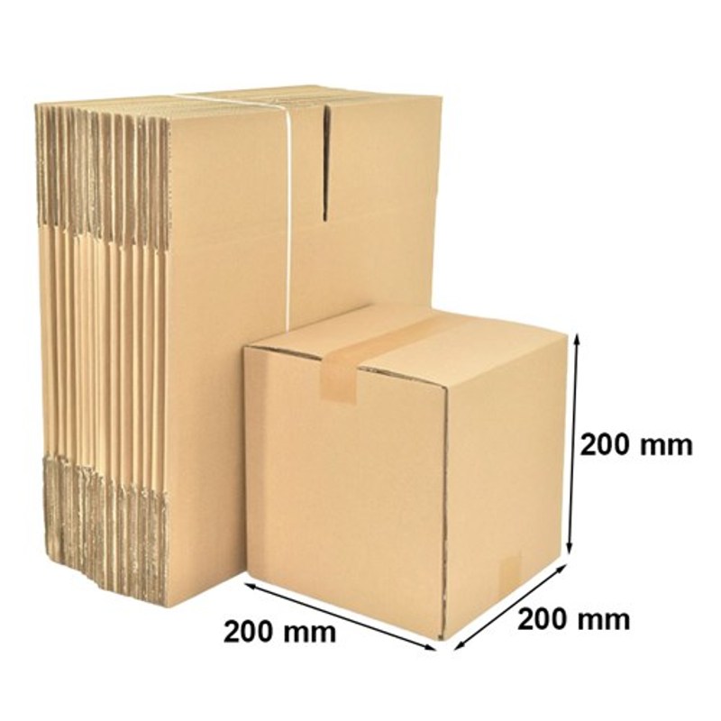 TEMU Folding Boxes, 200 × 200 × 200 Mm, 200 Mm, M2, 360 G/M2, 50pcs, 3-Layer, in The Operation of Company, Storing Or Archiving Documents Is Simple