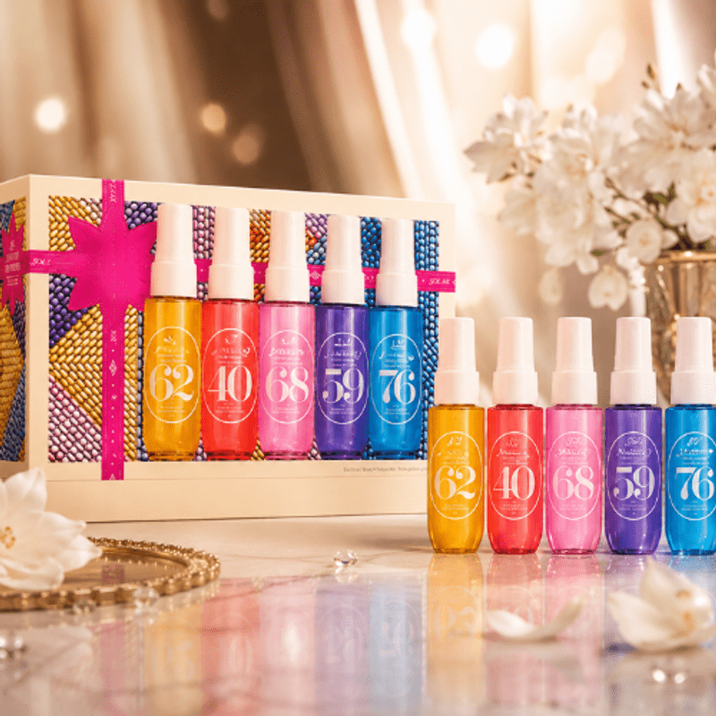TEMU Coffret Parfumée 5 Pièces – Mini Spray Parfum Corps & Cheveux, Parfum Tropical Longue Tenue, Ensemble Femme 5*30ml