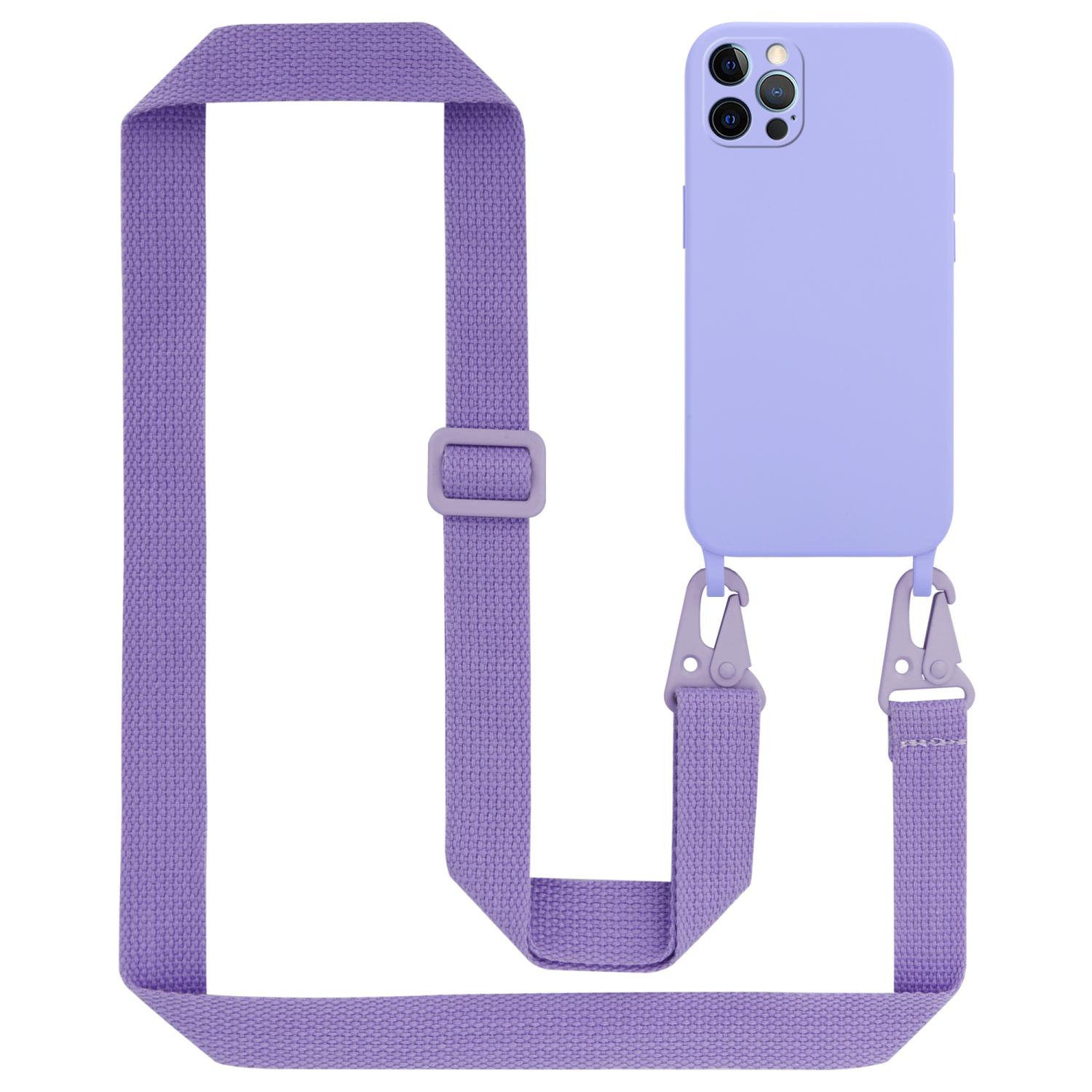 Image of Phone Lanyard Compatible With Iphone 12 / 12 Pro, Silicone Protective Case With Adjustable Length Cord Strap, Tpu Phone Case Cover