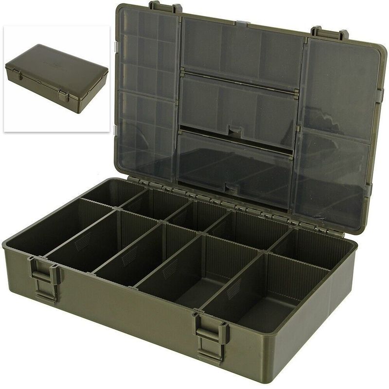 TEMU Tackle Box Storage System Carp Coarse Fishing Terminal & Accessory Box