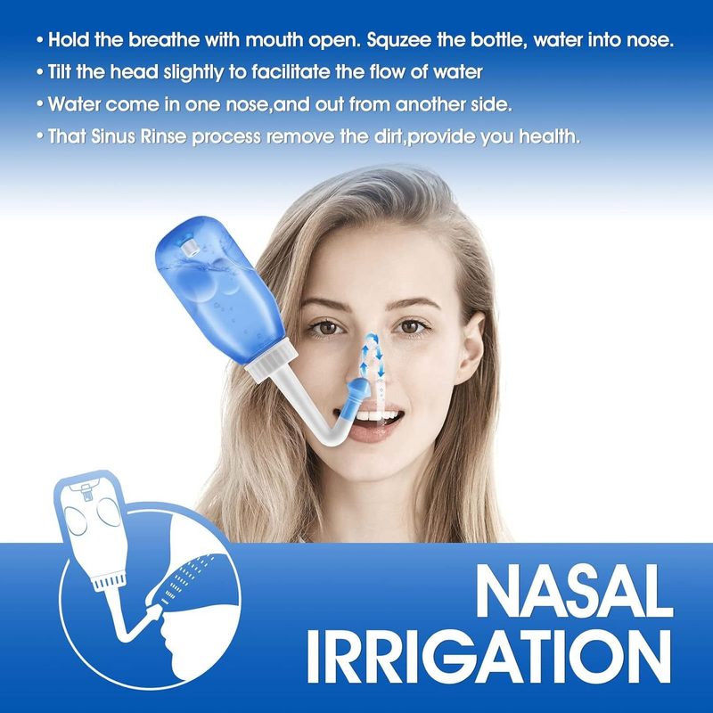 Set za ispiranje sinusa za odrasle i djecu, 300 ml, 30 pakiranja soli