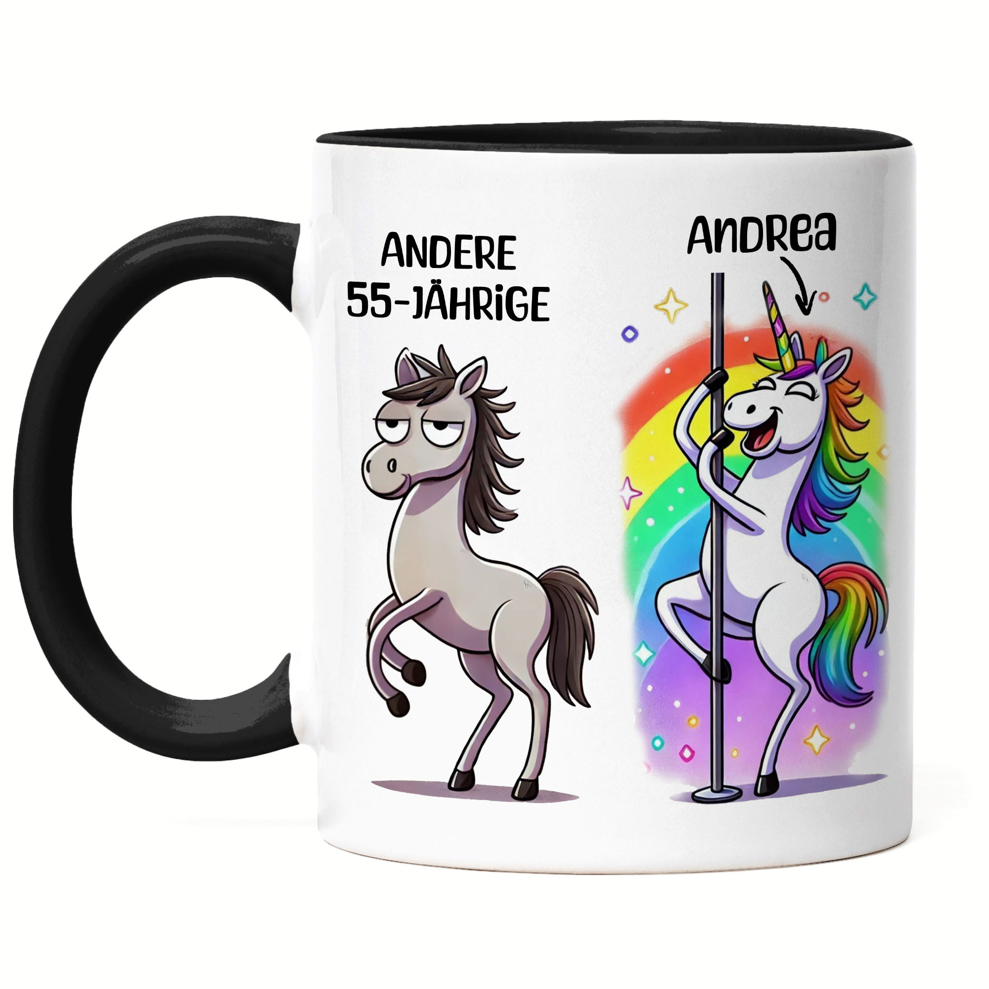 Personalized Mug For 55th Birthday - "other 55-year-olds Are You?" - Funny & 55th Birthday Gift For Women - Unicorn Design - White Ceramic Coffee Mug