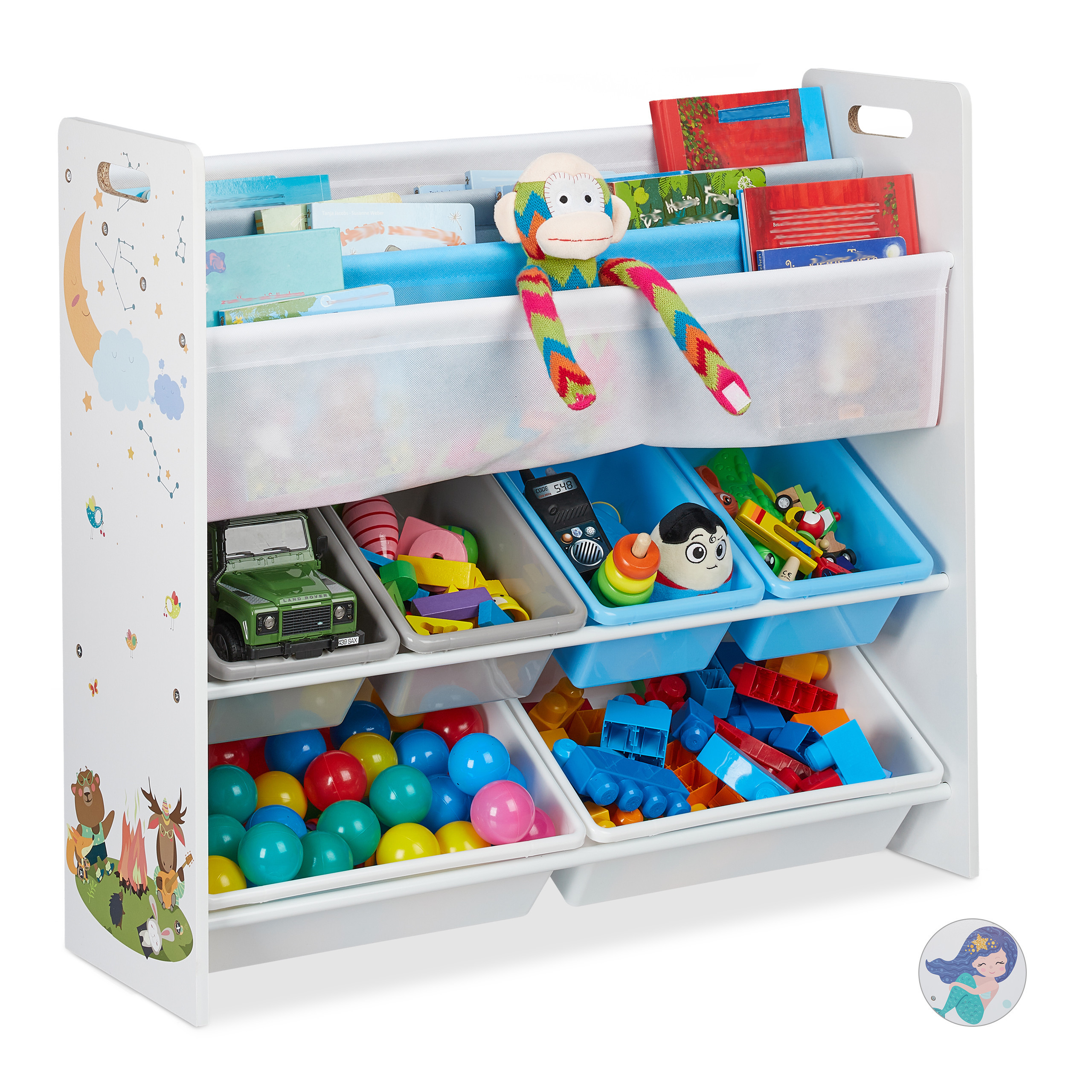 Children's Shelf Campfire - (w)86 X (h)78 X (d)26.5 Cm