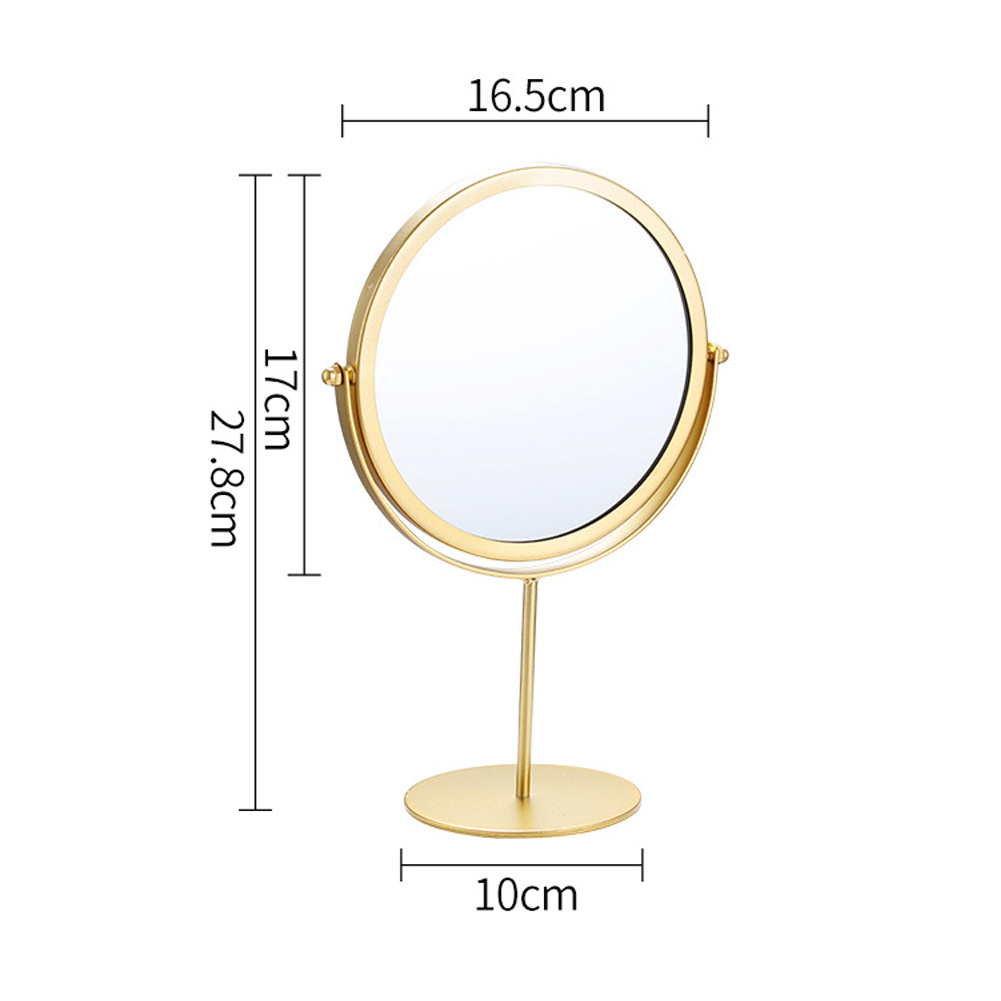 Portable Round Dressing Table Makeup Mirror with Stand