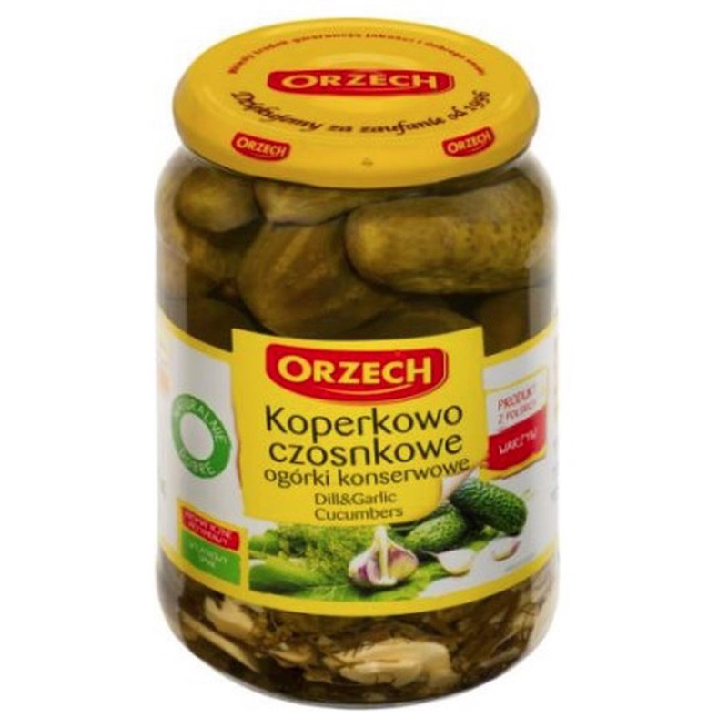 TEMU Pickled Cucumbers With Dill And Garlic 830 G