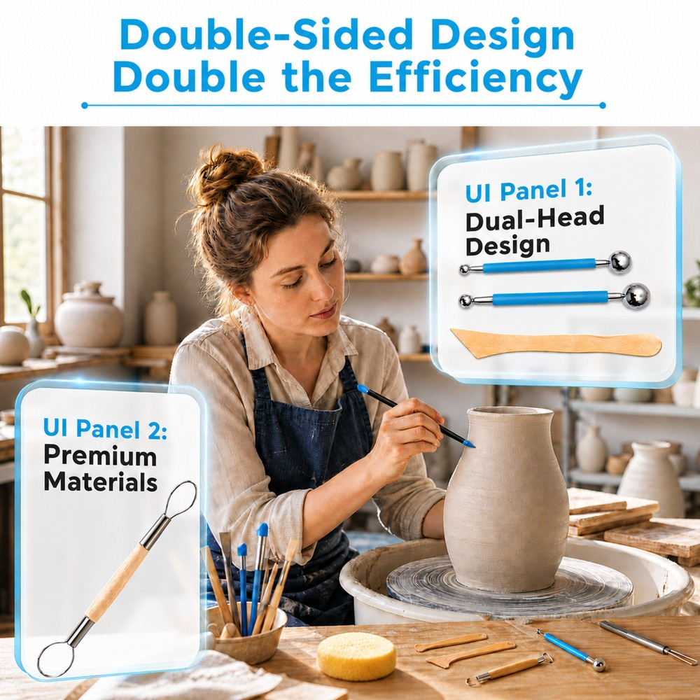 27-Piece Clay Sculpting Tool Kit for Beginners