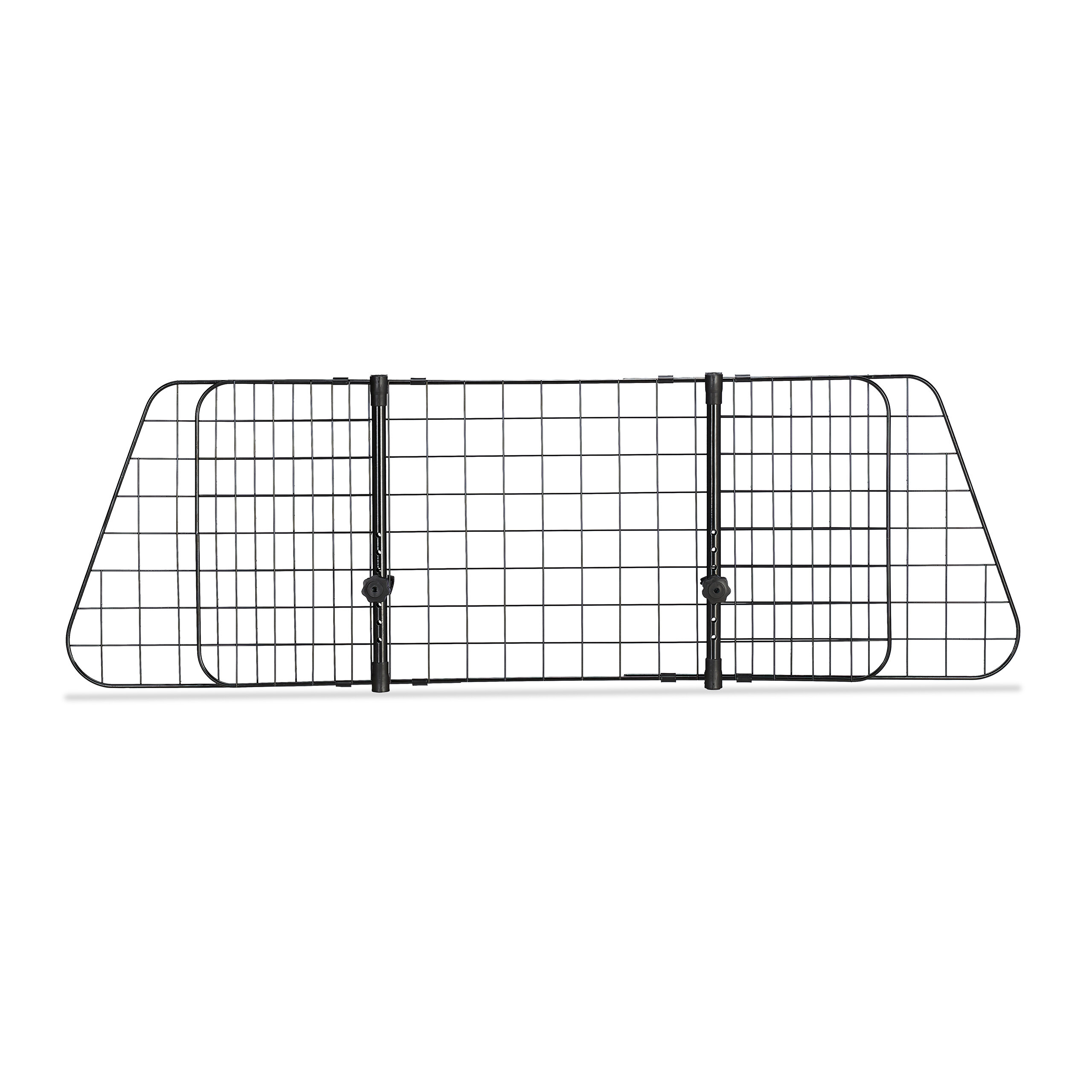 TEMU divisoria regolabile, 40 x 92-157 x 5 cm, metallo e plastica, , montaggio senza attrezzi ai poggiatesta, per auto, bagagliaio e protezione dei ,