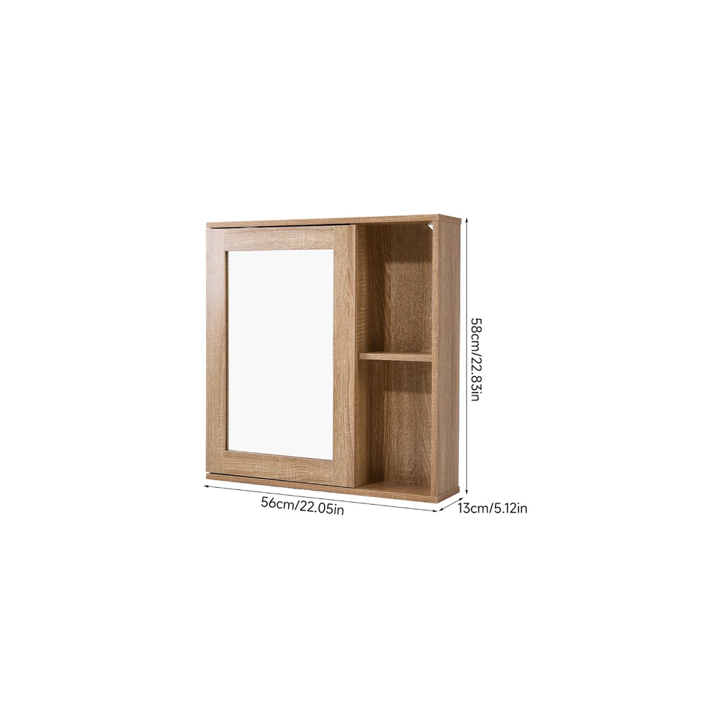 Bathroom Mirror Cabinet with Adjustable Shelves