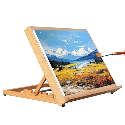 adjustable wooden drawing board a3 size foldable tabletop easel 5 angle sketch board art desk for painting craft reading support