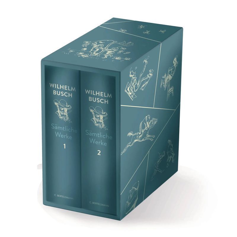Image of All Works - Book - 2 Volumes In Slipcase The Great Busch / High-quality Designed Gift Edition - Wilhelm Busch - 2228 Pages - German - 2022 - Bertelsmann Publishing House - Ean 9783570104736