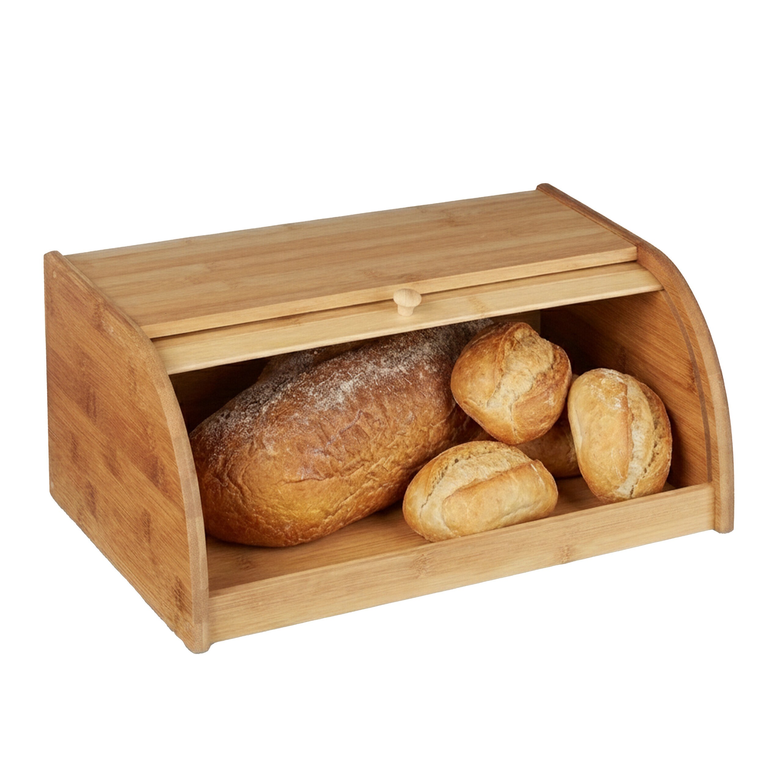 Image of Bread Bin In Natural (w)40 X (h)16.5 X (d)27.5 Cm