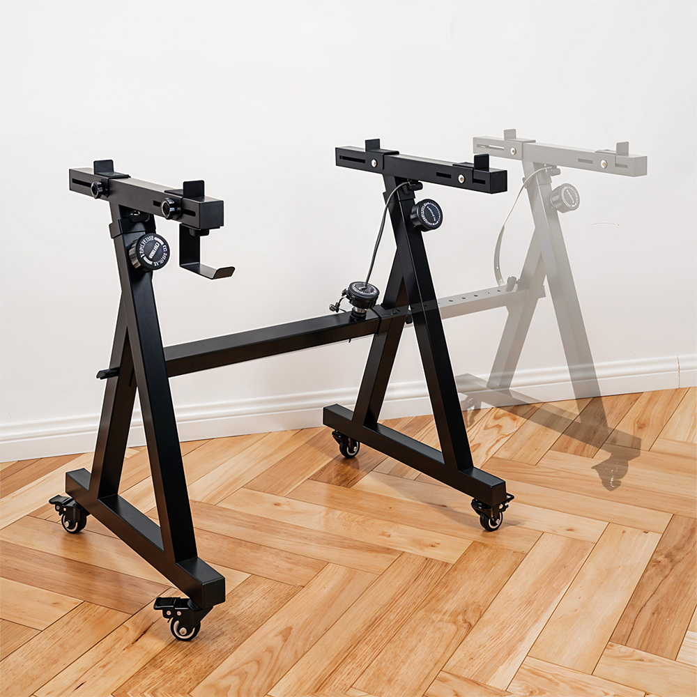 TEMU 1pc Keyboard Stand With Wheels, Z-shaped Heavy-duty Piano Stand, Adjustable Portable Piano Keyboard Stand, Suitable For 54-key, 61-key, And