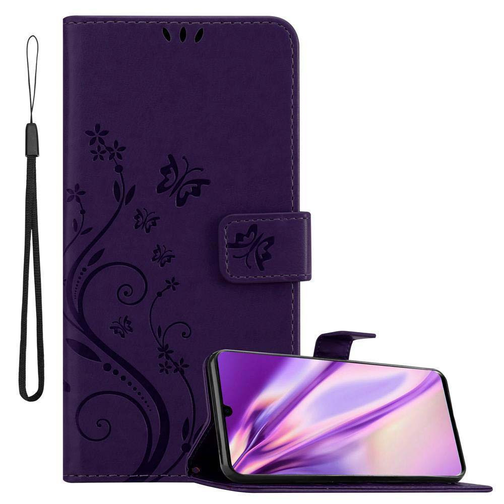 Case Compatible For Huawei P30 Protective Cover With Magnetic Closure, Stand Function And Card Slots Flip Case Flower Cover Phone Case Foldable Case Book Bag