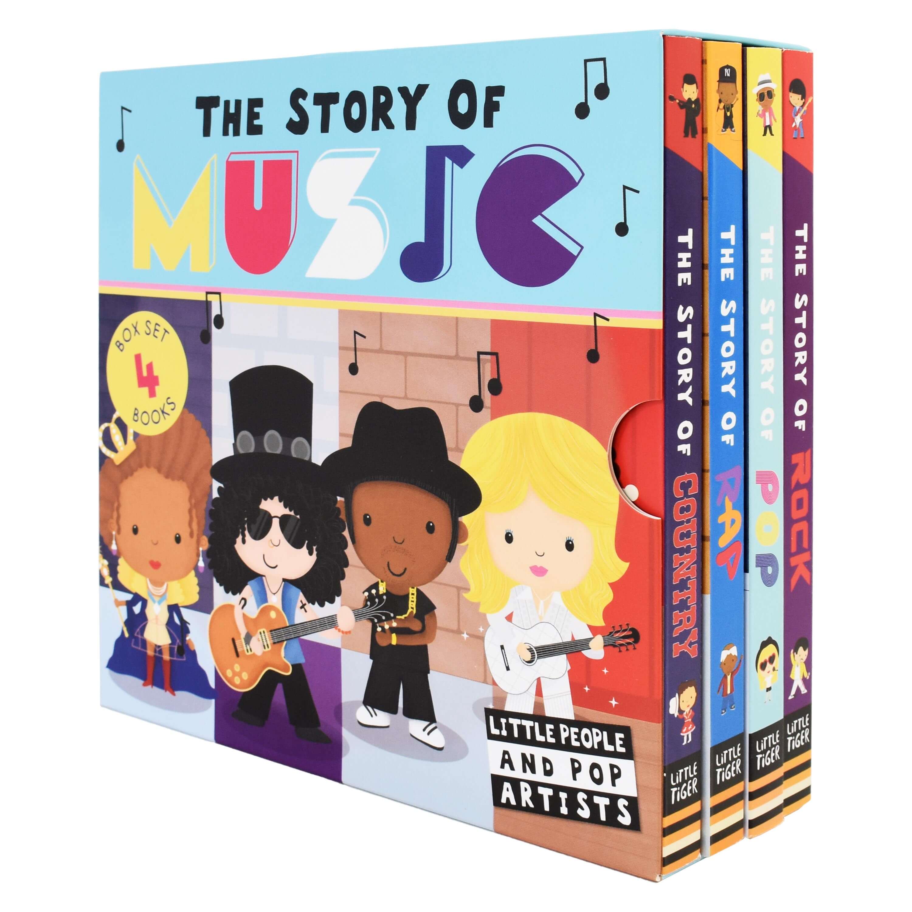 TEMU The Story Of Music 4 Books By Little Tiger - Ages 0-5 - Board Book
