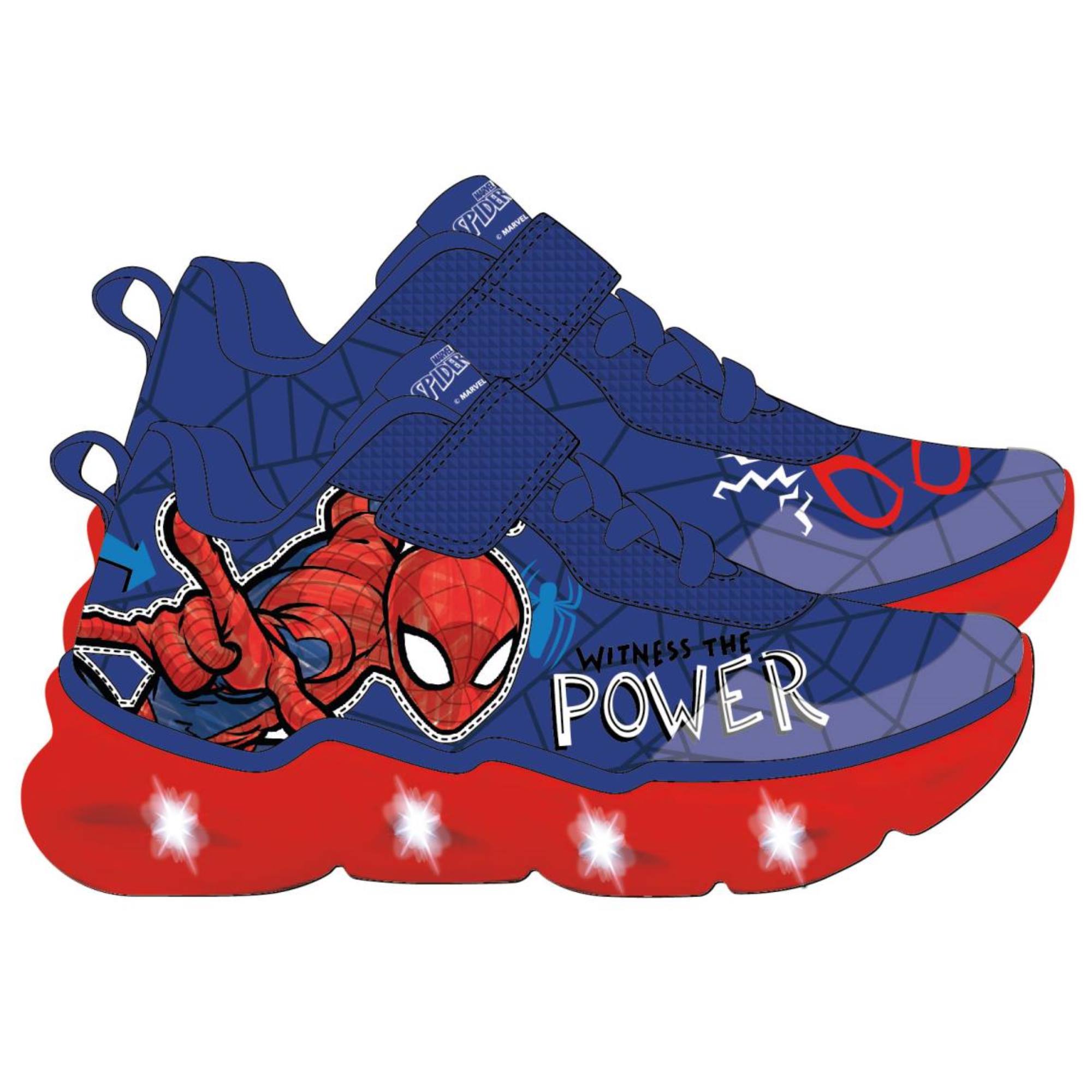 Image of Lightweight Eva Sole Spiderman Kids' Shoes, Official Comfortable & Durable Unisex Sneakers For Girls