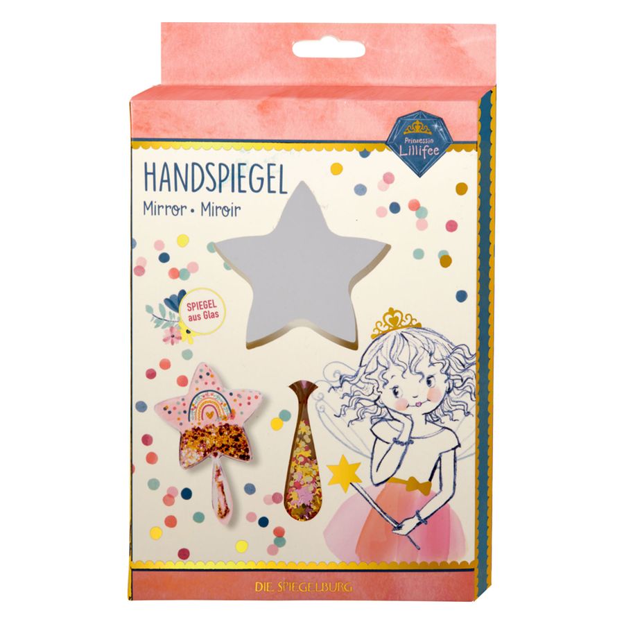 Image of Coppenrath 18979 - Castle - Princess - Hand Mirror (glitter & Gold)