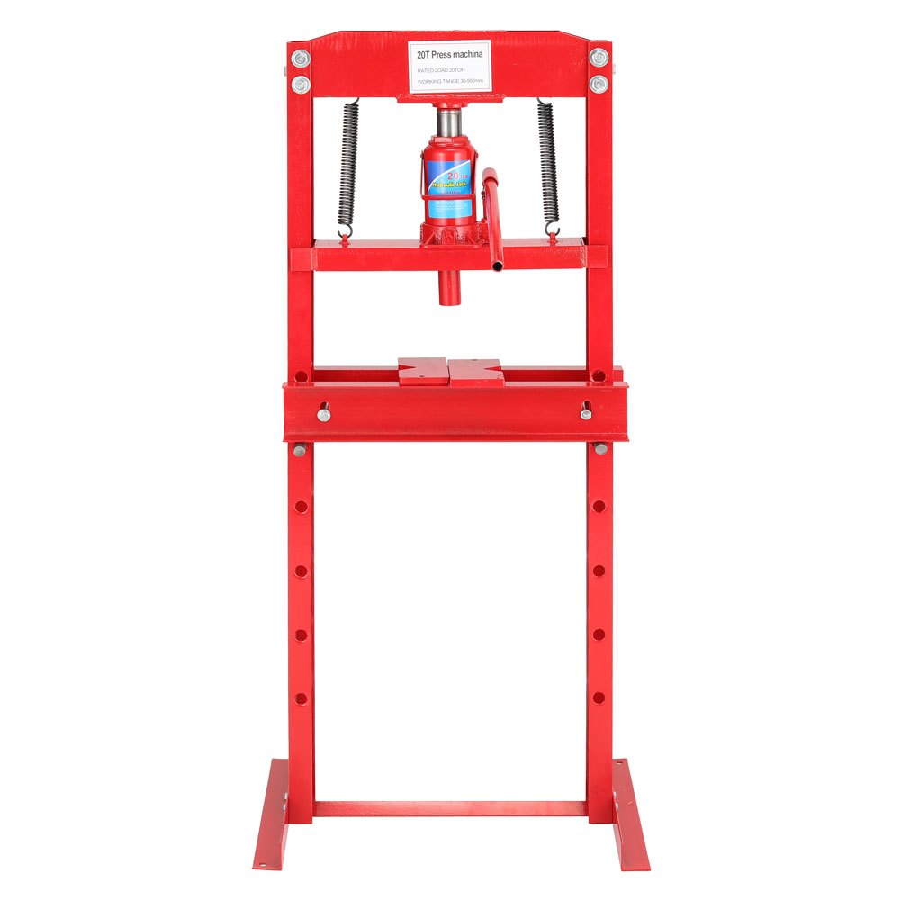 20-Ton H-Frame Shop Press with Spring-Loaded Pressure Blocks