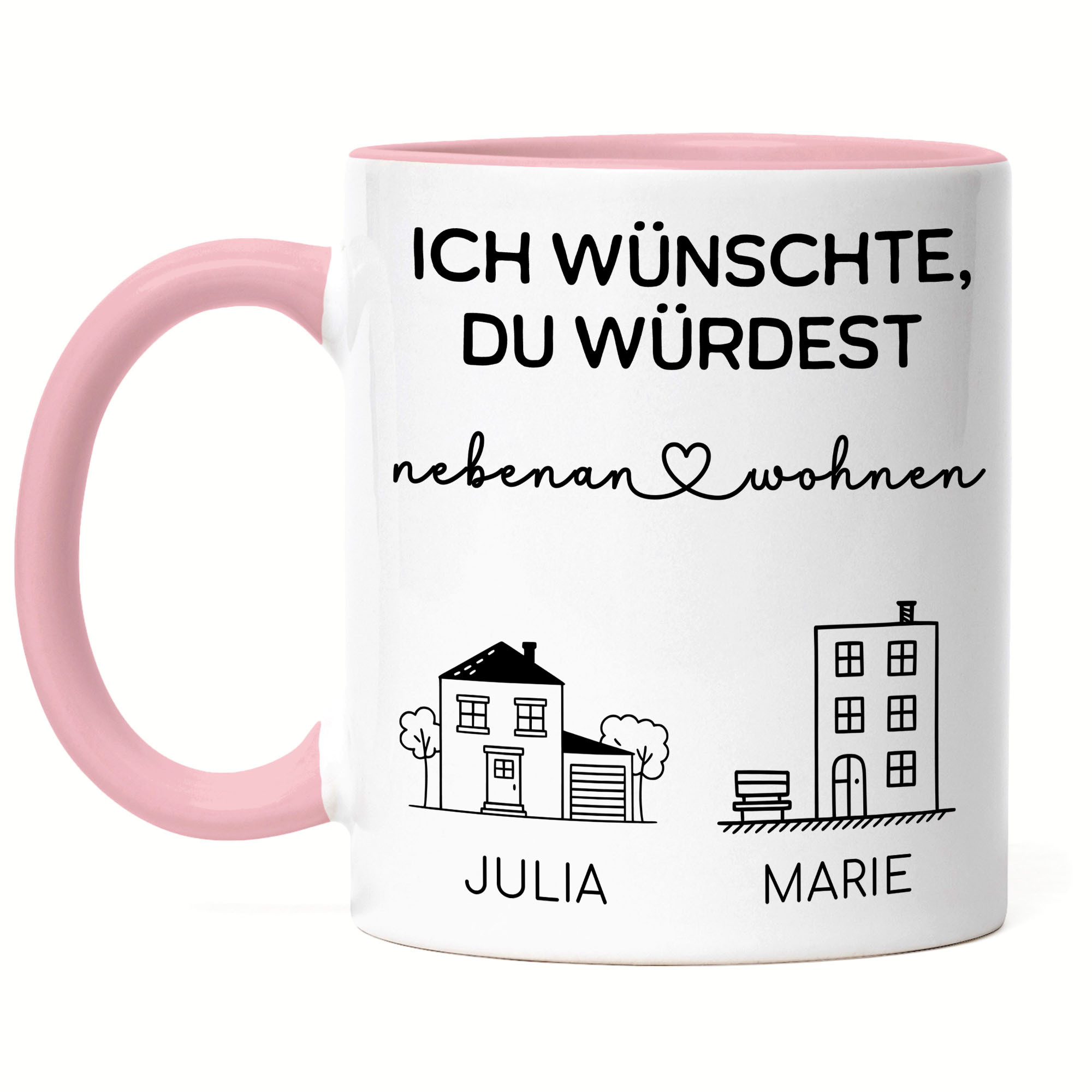 Personalized Mug For Best Friend - Next Door - Gift Idea For Sister, , Bff, Farewell Gift, Friendship Mug