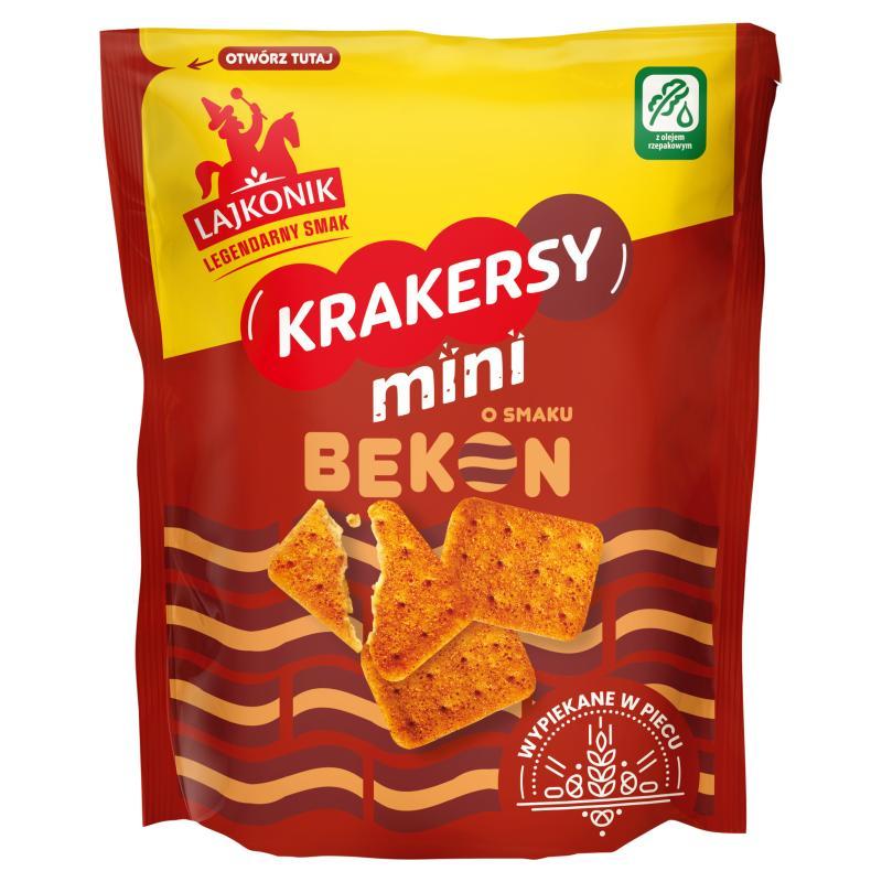 Lajkonik Mini Bacon Flavor Crackers 100 G