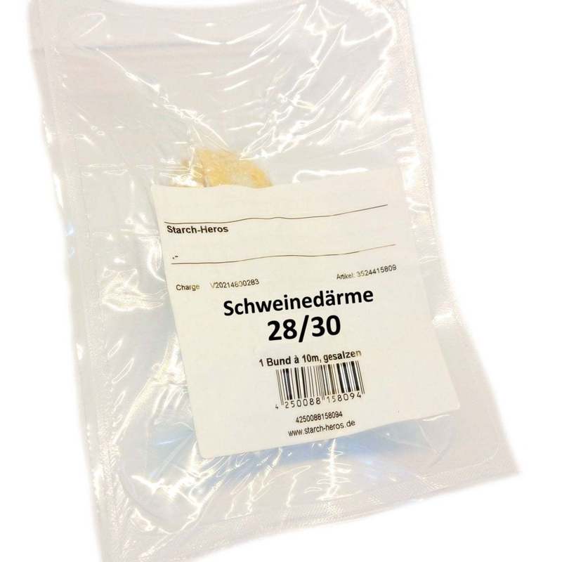 TEMU Pork Natural Casings 28/30 - 10m | Premium Sausage Casings For Authentic Sausage Making