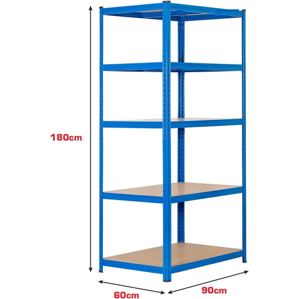 5-Layer Heavy-Duty Shelves, Adjustable Height