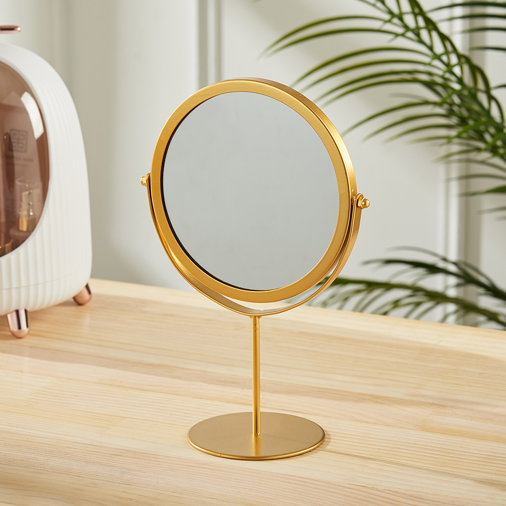 Portable Round Dressing Table Makeup Mirror with Stand