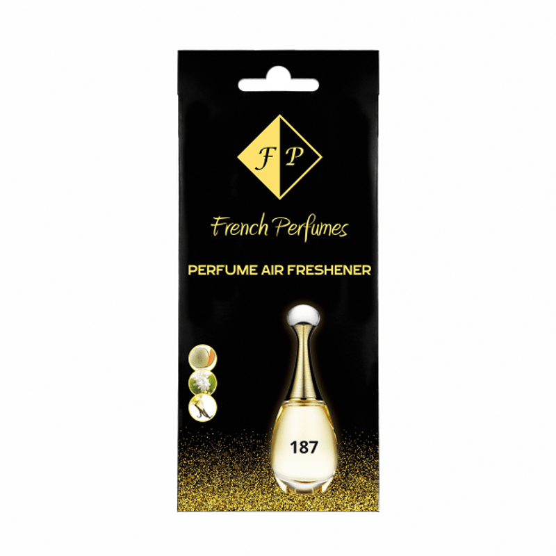 Perfume Air Freshener Nr 187 - Jaadoore - Car Air Freshener, A Floral-fruity Full Of Freshness And With A -patchouli Base, Long-lasting Premium Scent, And Relaxing Atmosphere Day.