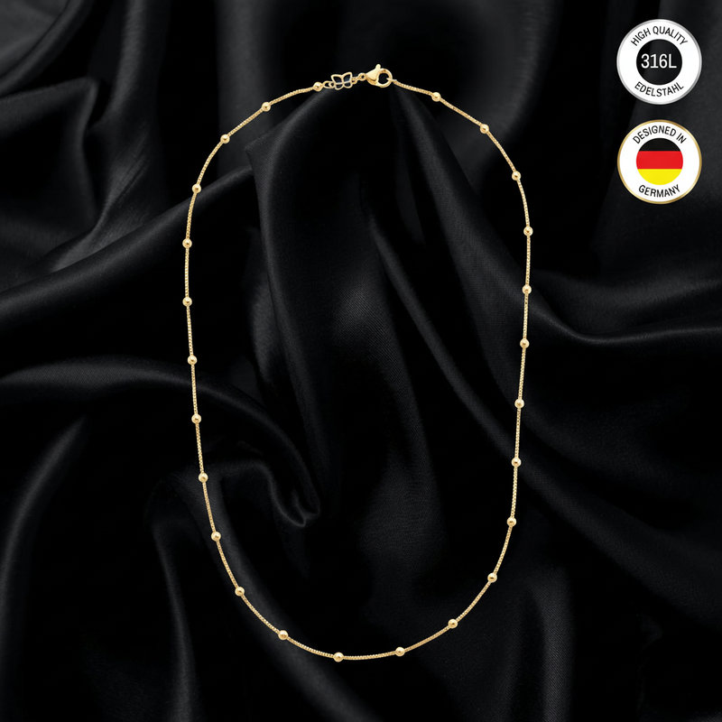 Gold-colored Waterproof Chain For Women