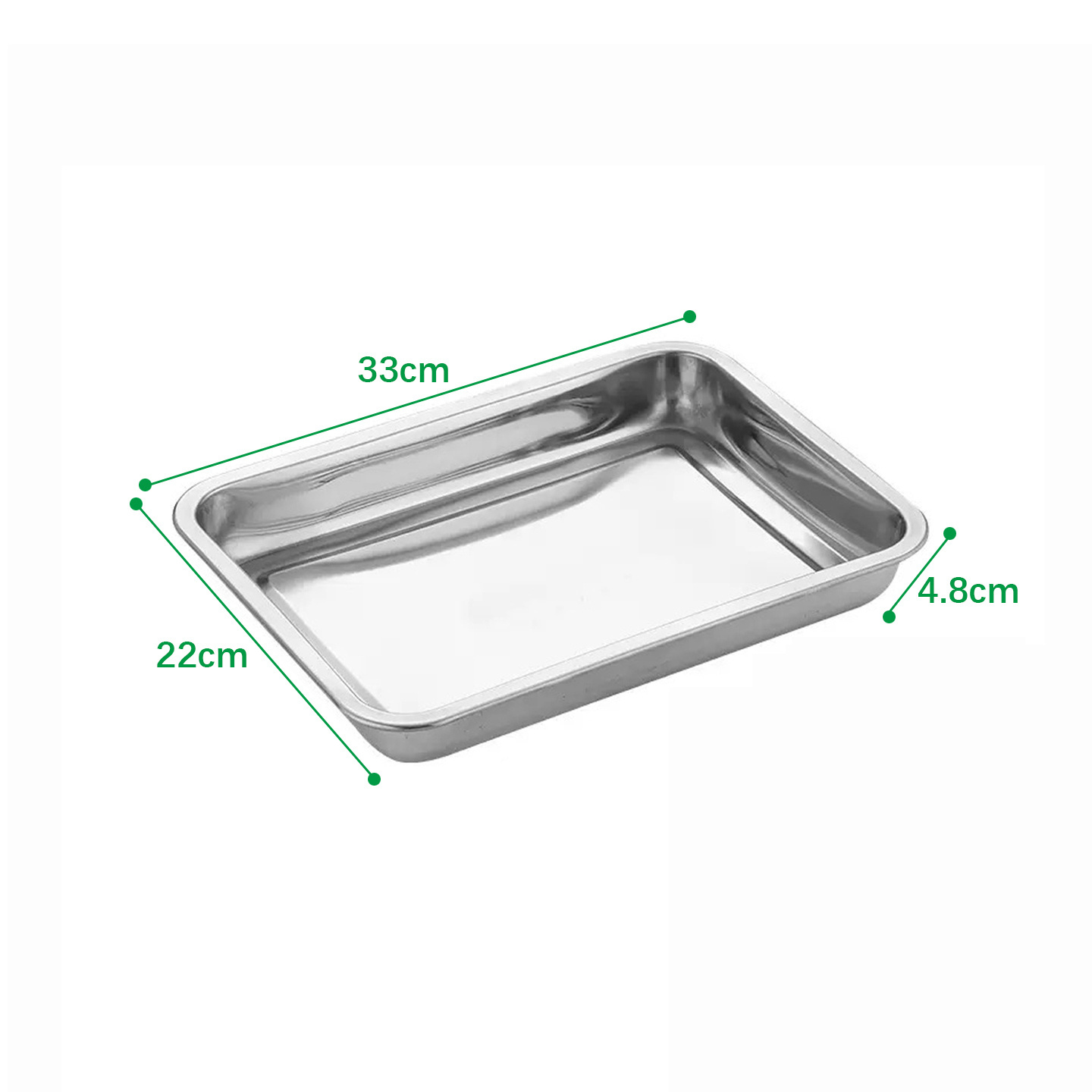 TEMU Plateau en acier inoxydable | Plateau de service rectangulaire en acier inoxydable | Plateau de préparation de cuisine en acier inoxydable |