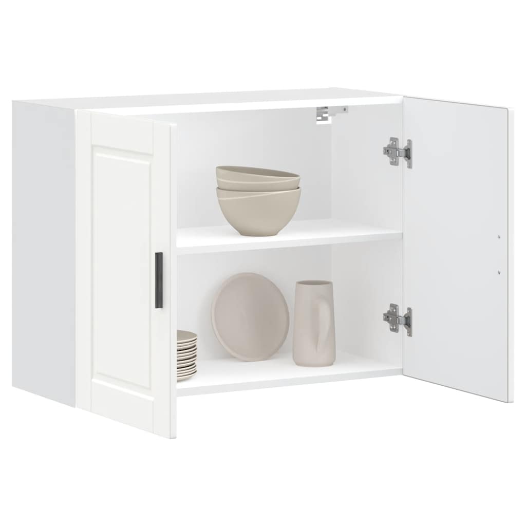 Image of Porto White Wooden Kitchen Wall Cabinet, Kitchen Wall Cabinet, Upper Cabinet, Kitchen Cabinet, Hanging Cabinet, Upper Kitchen Cabinet