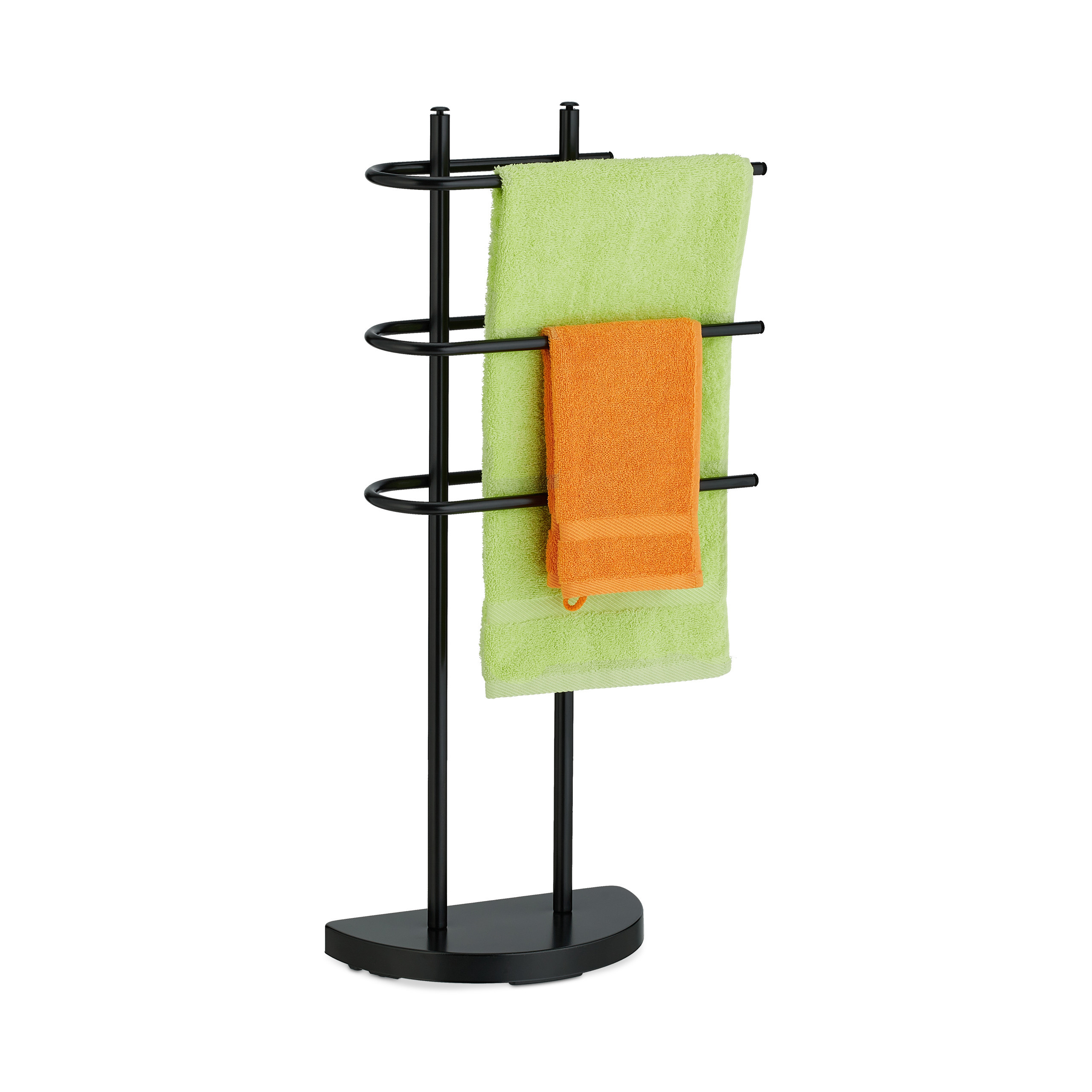 TEMU Black Plant Stand With 3 Towel Bars