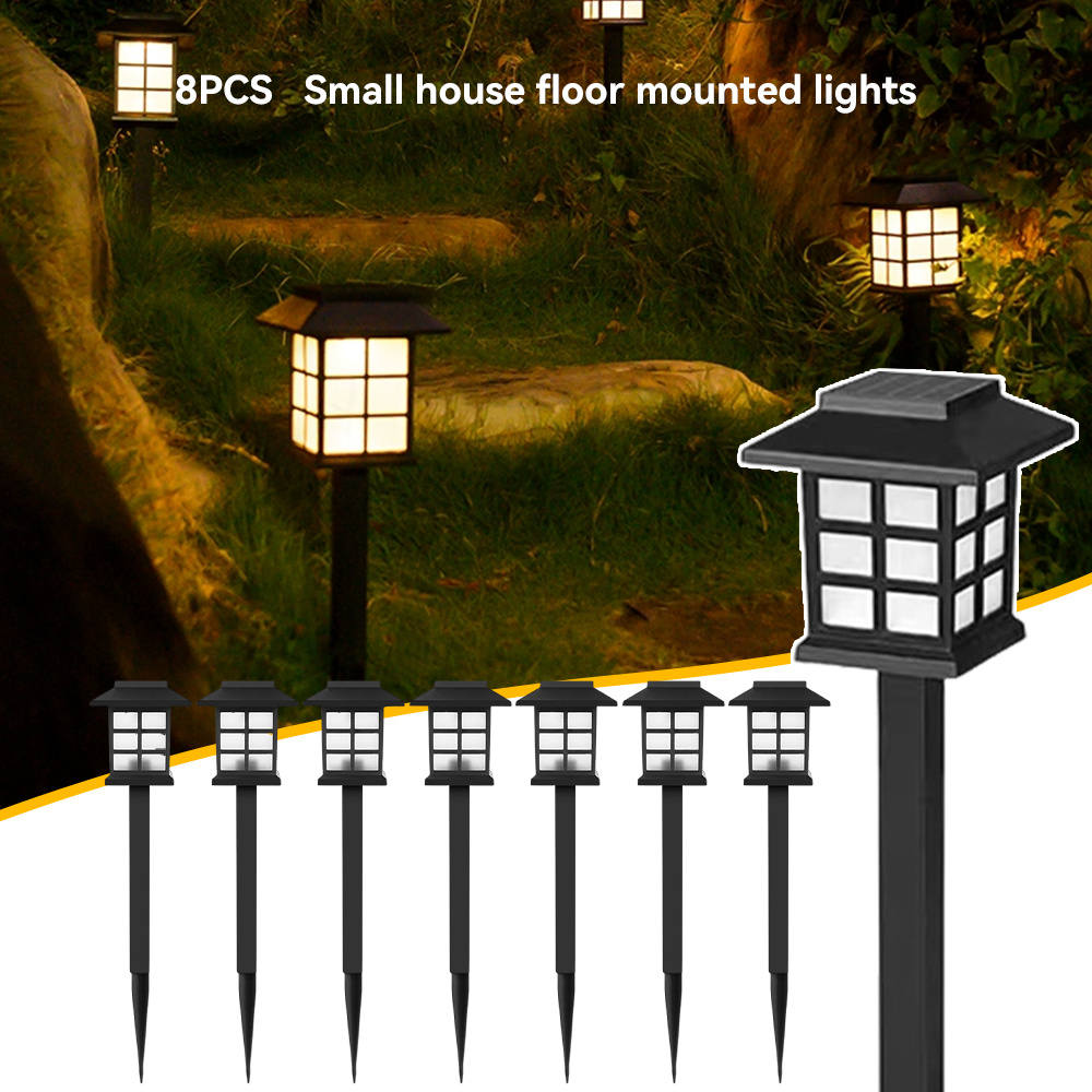 Image of 8/4 Pack Solar Lights Outdoor Garden, Outdoor Holiday Decorative Lights, Garden Lights Solar Powered Ipx4, Solar Lights Outdoor, Landscape, Path, Yard, Patio, Driveway,pathway,warm White,auto