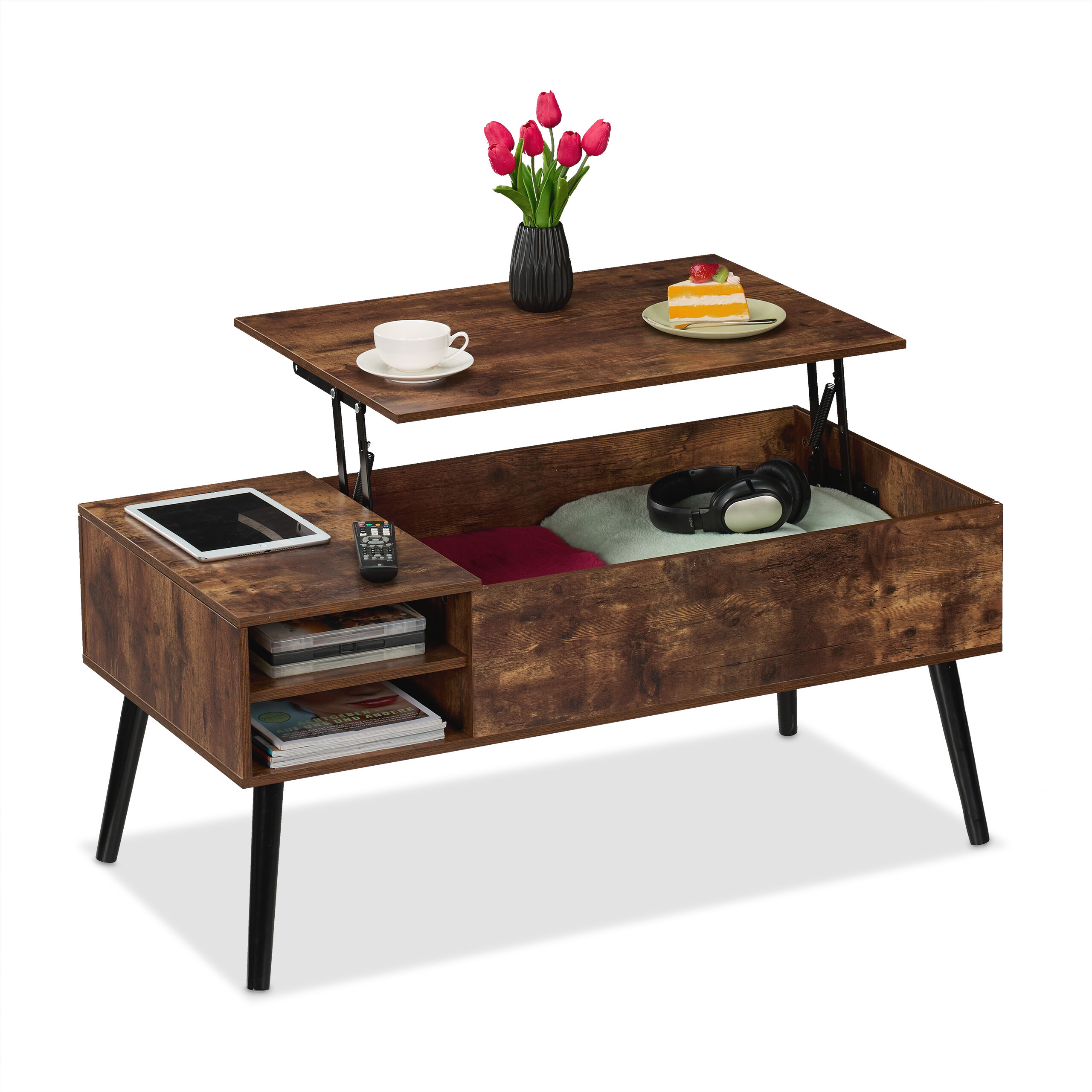 TEMU Coffee Table In Brown - (w)100 X (h)46 X (d)50 Cm