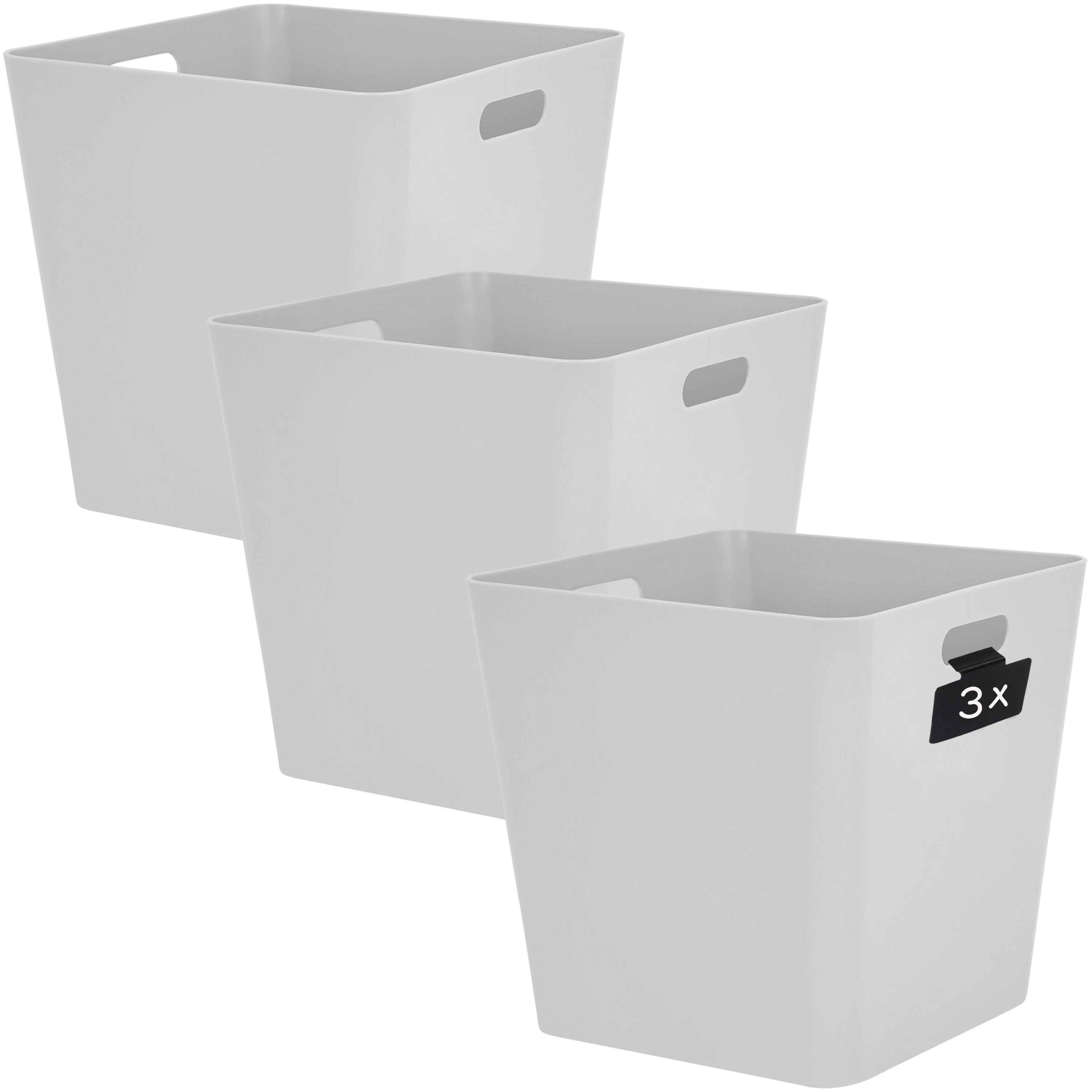 Labelled Storage Box - 30 X 30 X 30 Cm - Storage Basket - Wall Shelf Organizer Box Plastic Storage Bathroom Basket Closet Organization System Insert