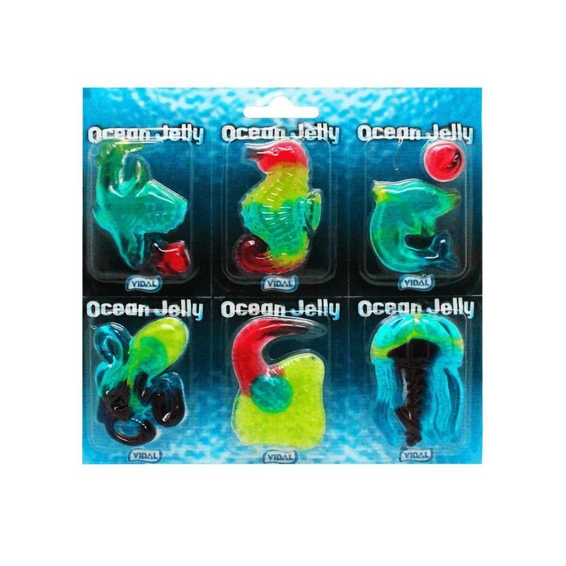 Vidal Ocean Jelly Fruit Gum Sea Creatures 66g (11x6pcs)