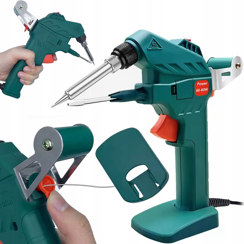 60w Transformer Soldering Iron With Tin Feeder And Stand