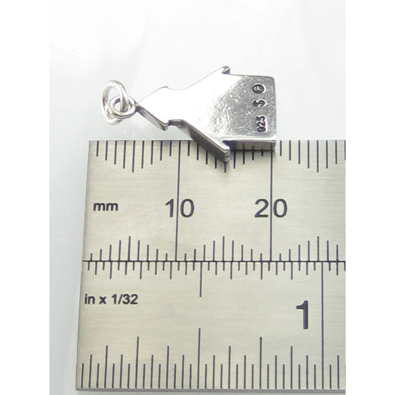 School House Sterling Silver Charm for DIY Jewelry
