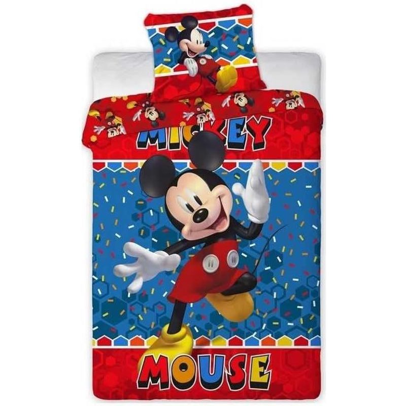 TEMU arlis Parure de Couette Disney - 1 Housse de Couette 140x200 + 1 taie 63x63cm (Parure de lit - D)
