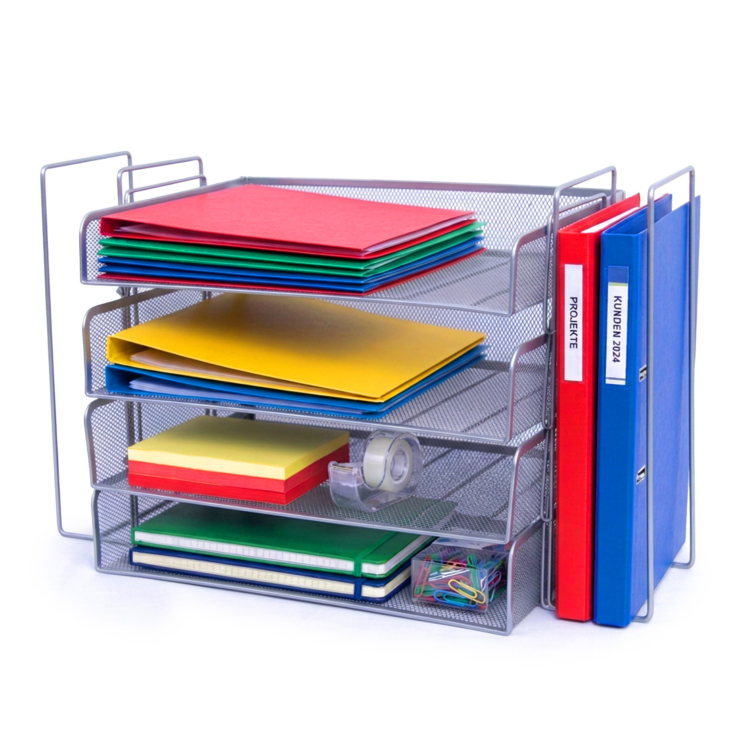 Image of Mail Organizer In Silver - (w)49.5 X (h)30 X (d)24.5 Cm