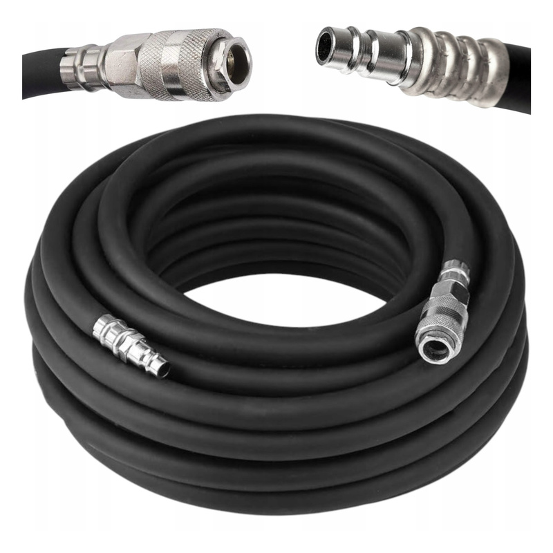 Pneumatic Hose 10x17mm 20m 20 Bar Rubber Tube For Air Compressor