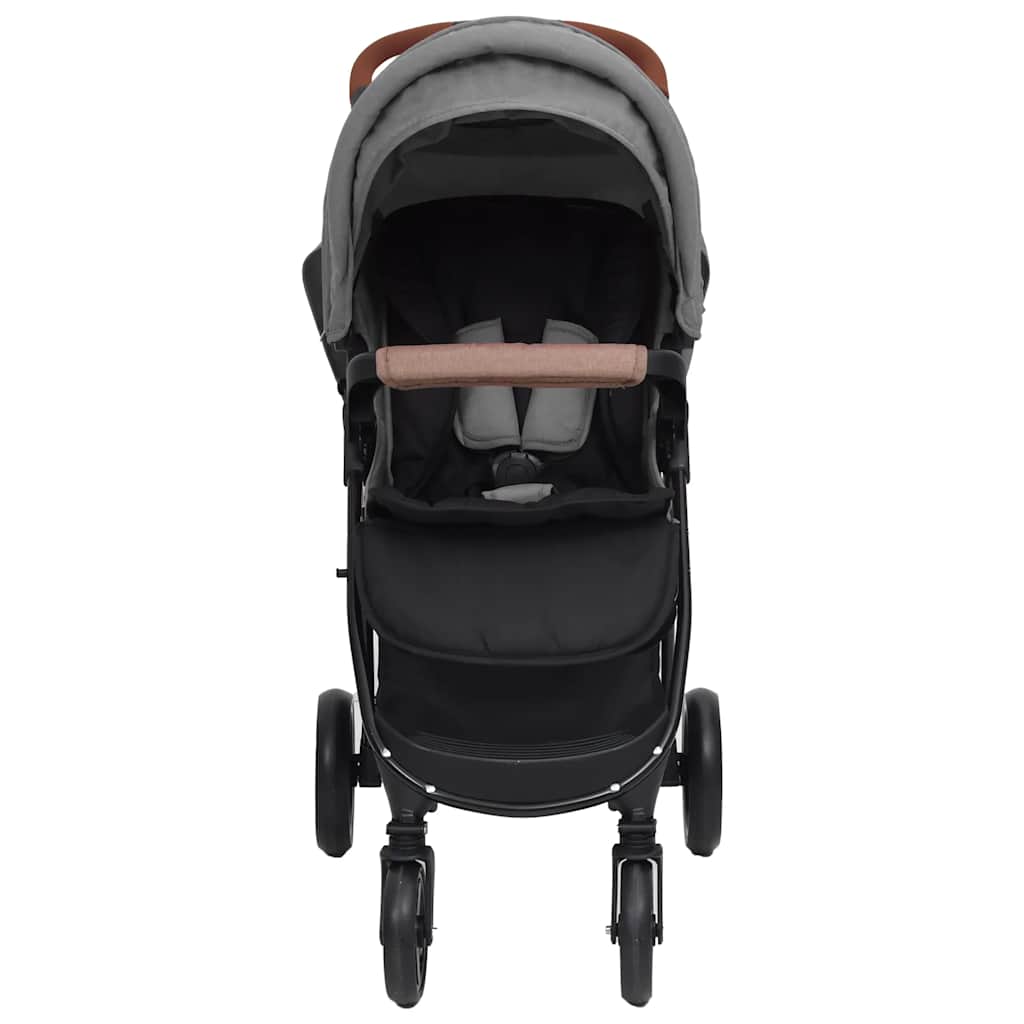 Kinderauto voor 2-in-1, Lichtgrijs, Staal - Kinderwagen, Multifunctionele Kinderwagen, Makkelijk te Gebruiken Kinderwagen, Accessoire voor Ouders, Modern Design