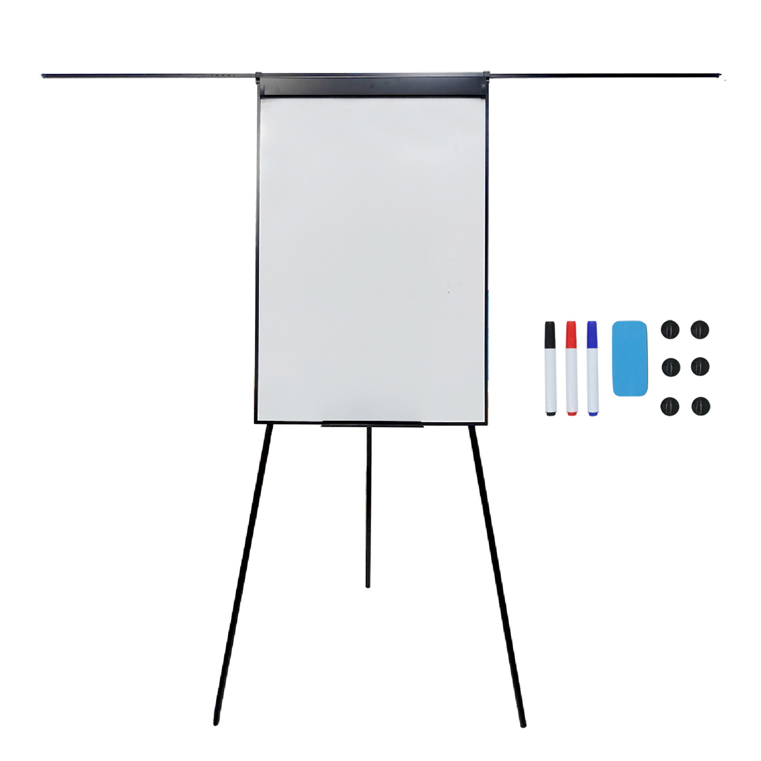 Flipchart Whiteboard In Black - (w)70 X (h)100 Cm