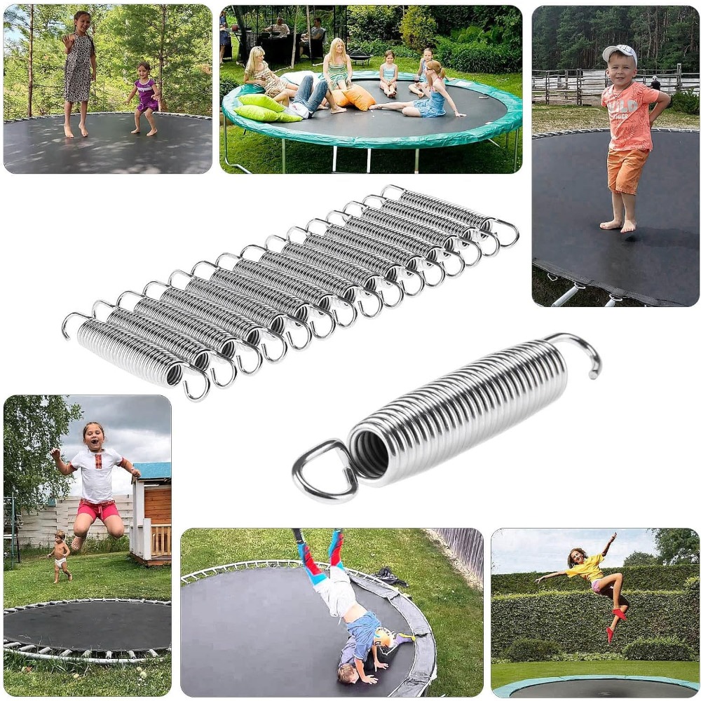 15 X Trampoline Springs 5.5 Inch Galvanized Heavy Duty High Quality Replacement Durable & Rust-resistant For Outdoor Trampolines